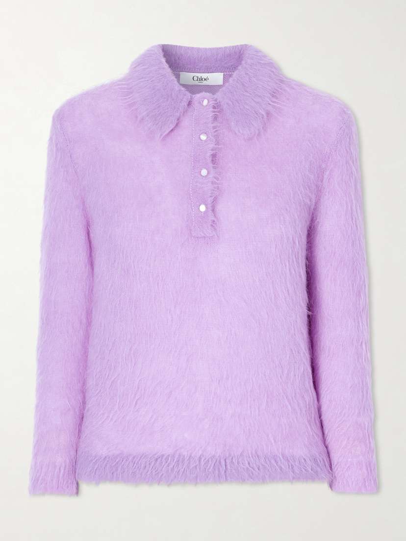 Chloé Alpaca-blend Polo Sweater | Thumbnail 6