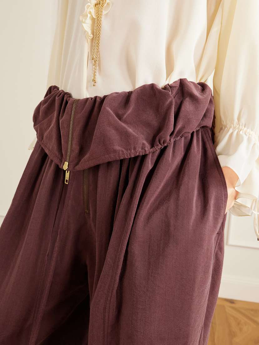 Chloé Silk-blend Wide-leg Pants | Thumbnail 4 Chloé Silk-blend Wide-leg Pants | Thumbnail 4