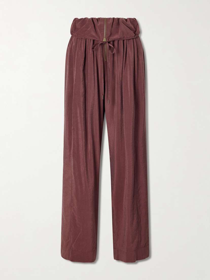 Chloé Silk-blend Wide-leg Pants