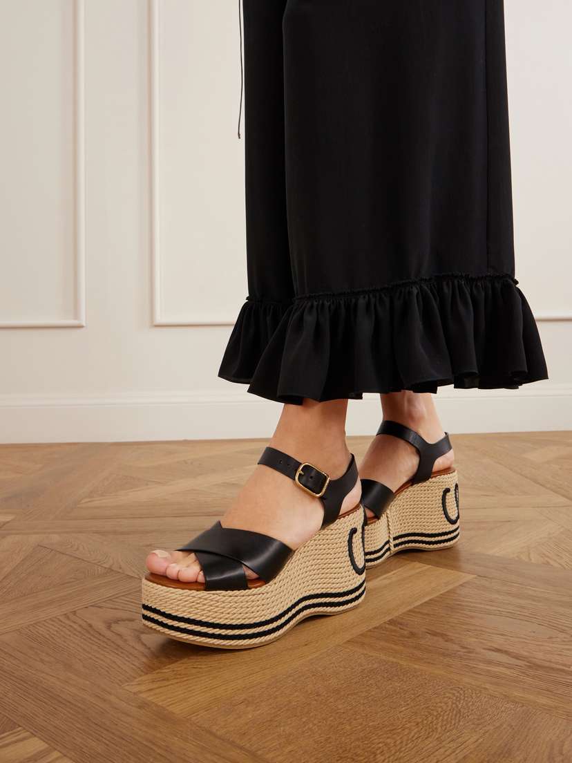 Chloé Ruffled Silk Crepe De Chine Wide-leg Pants | Thumbnail 6