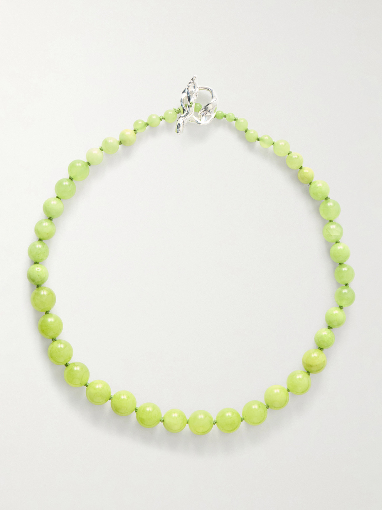 Completedworks Beaded Calcite Necklace In Green