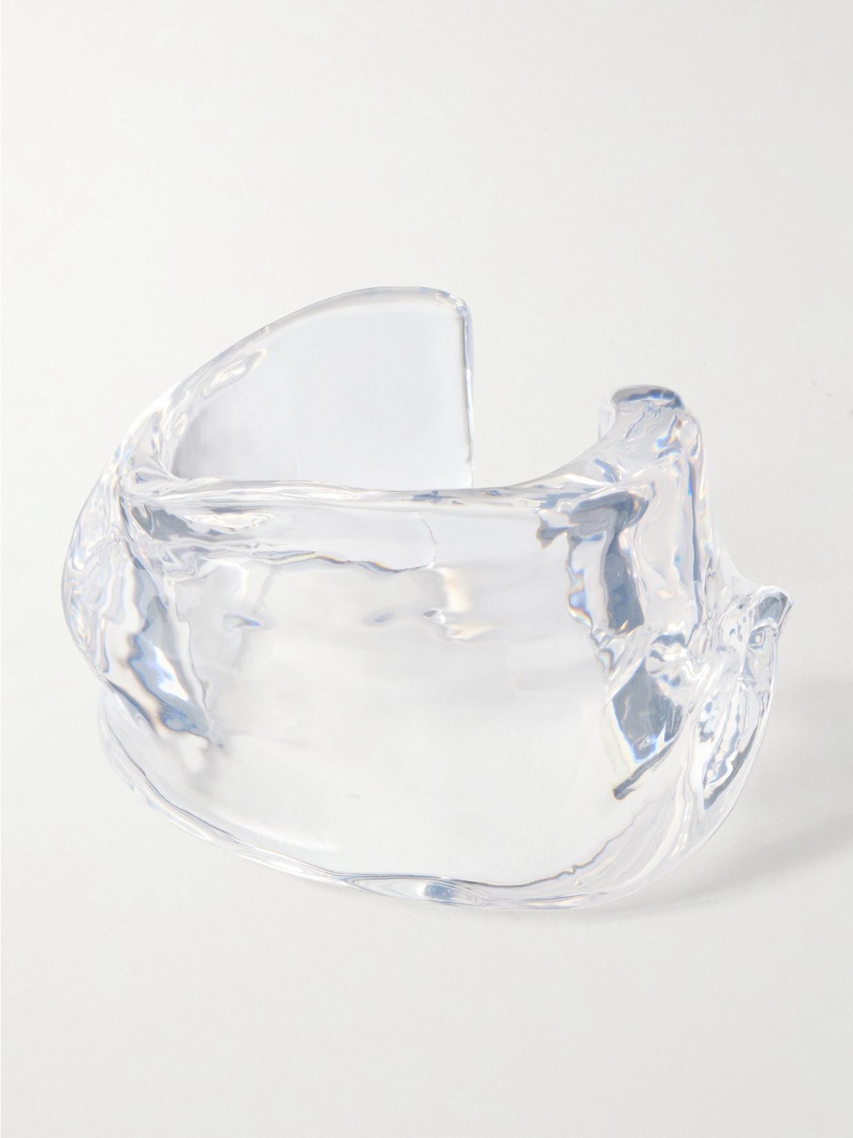 Completedworks Draped Resin Cuff In Transparent