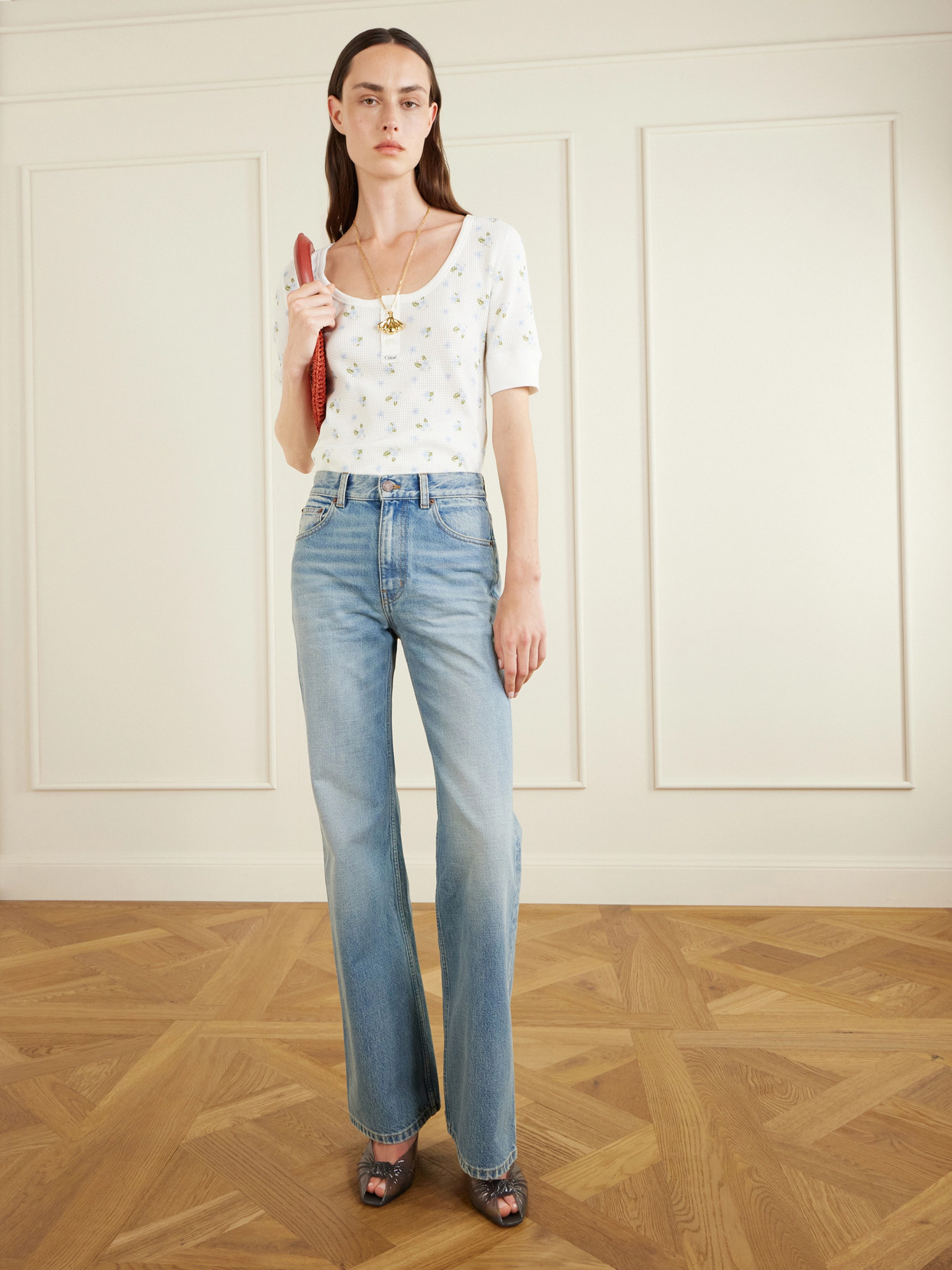 Chloé - Mid-Rise Straight-Leg Jeans