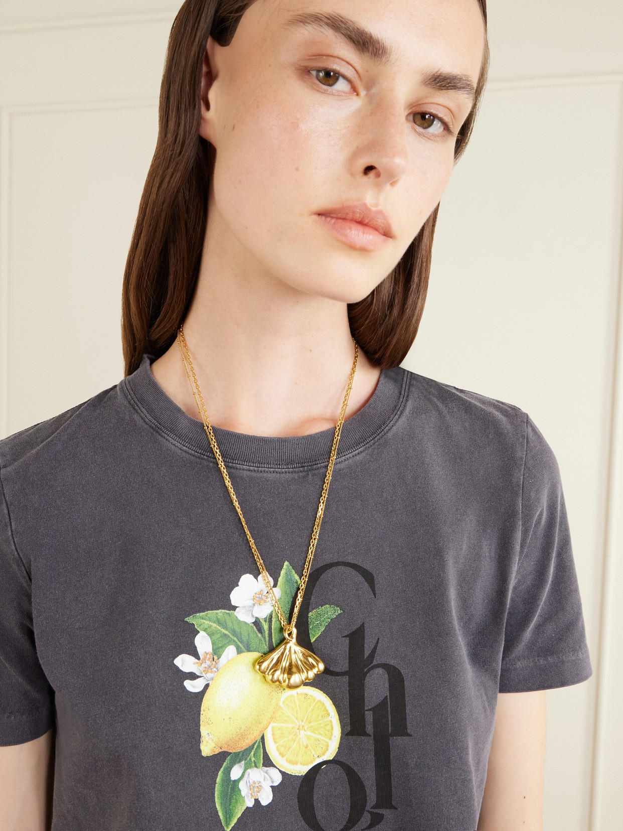 Chloé - Printed Cotton-Jersey T-Shirt