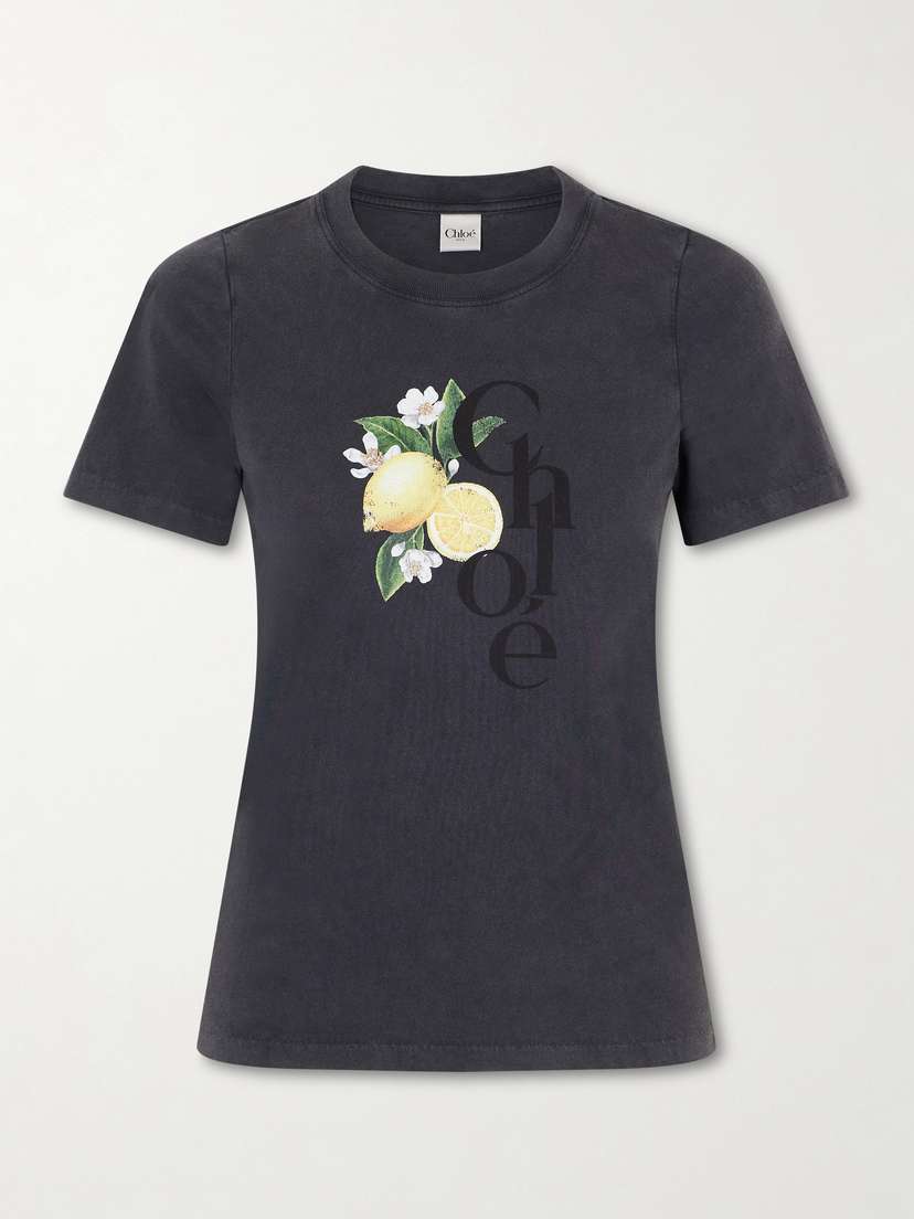 Chloé Printed Cotton-jersey T-shirt | Thumbnail 6