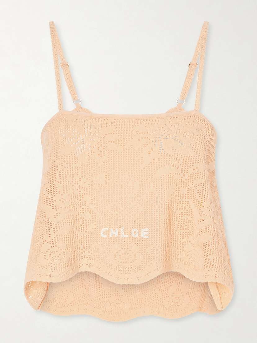 Chloé Crocheted Cotton Top | Thumbnail 5 Chloé Crocheted Cotton Top | Thumbnail 5