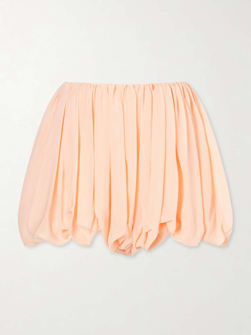 Chloé Pleated Silk-charmeuse Shorts | Thumbnail 5 Chloé Pleated Silk-charmeuse Shorts | Thumbnail 5
