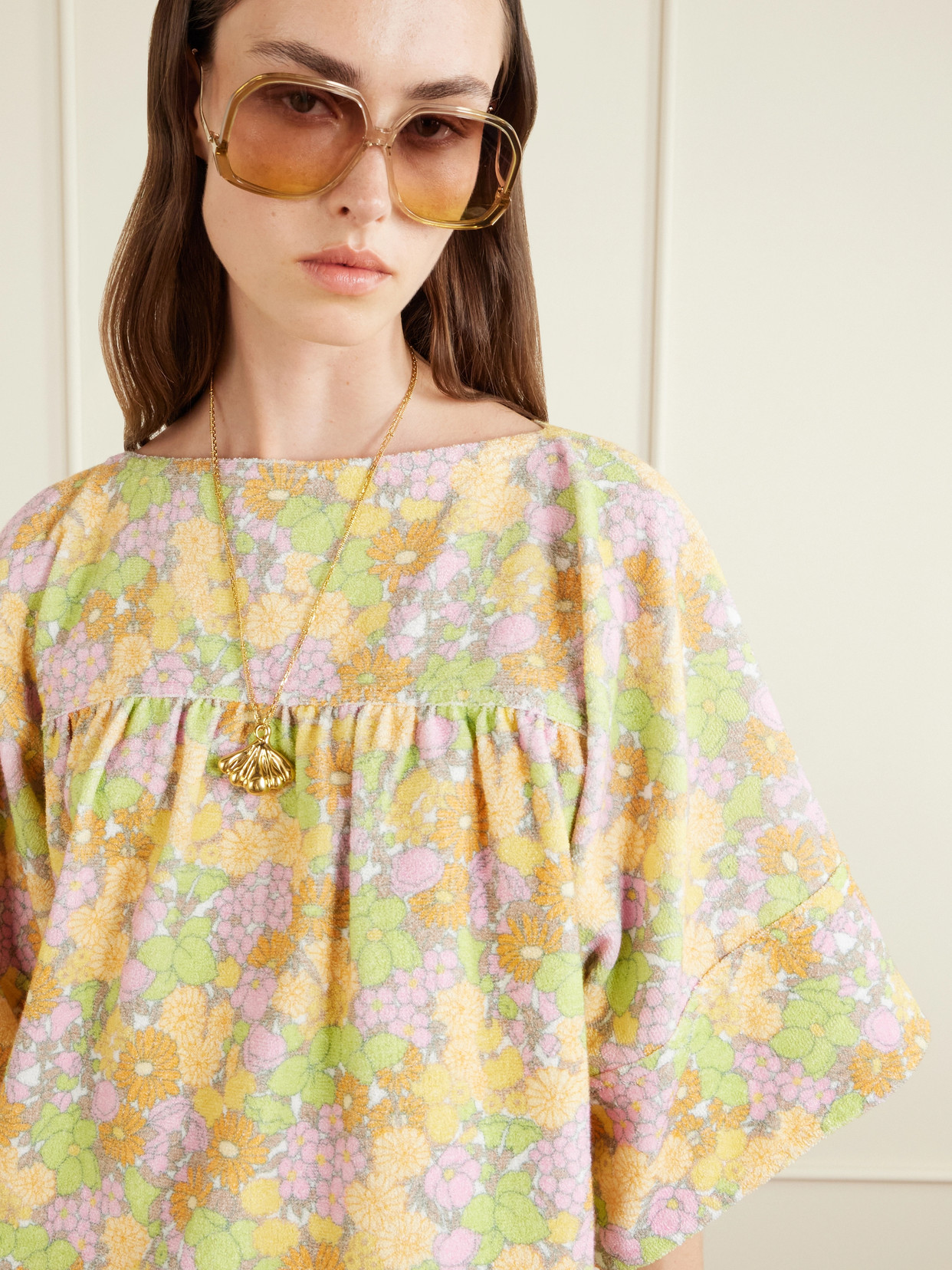 Chloé - Flower-Print Cotton Tunic