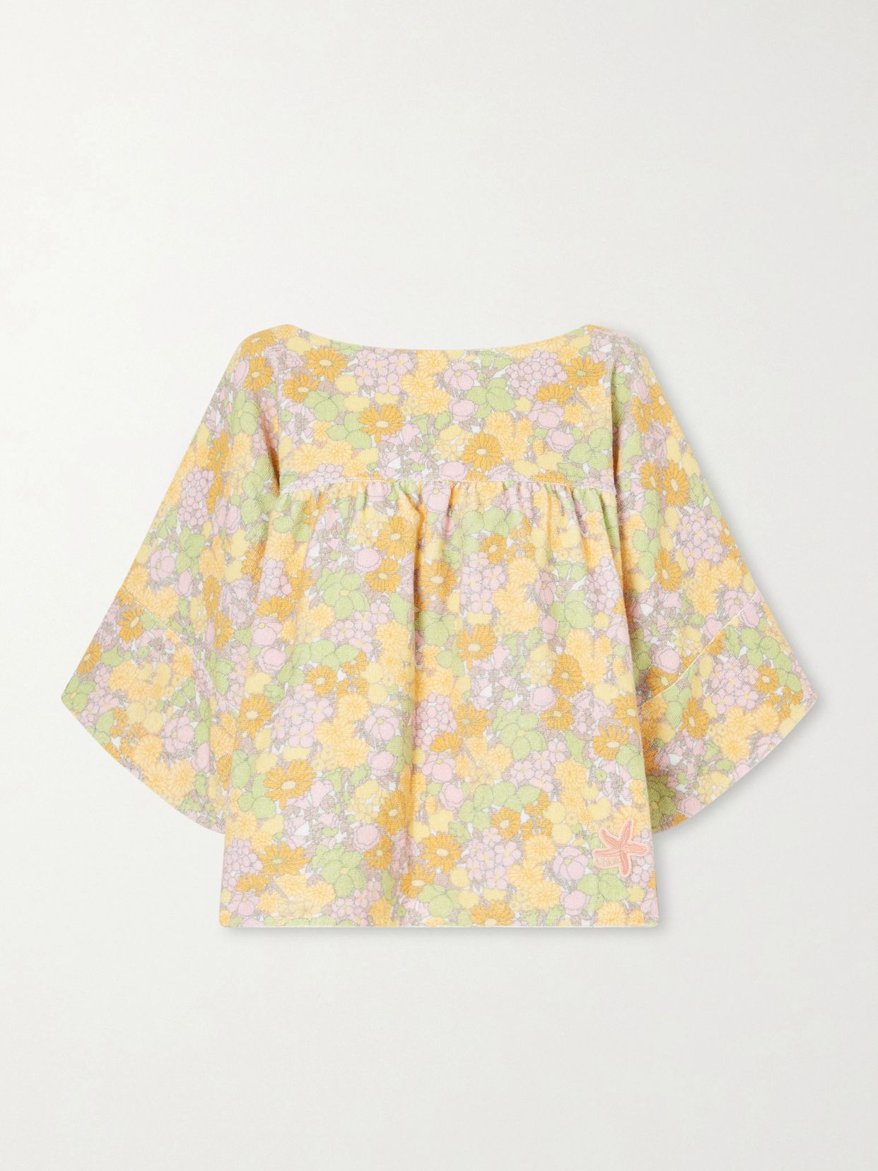 flower print cotton tunic