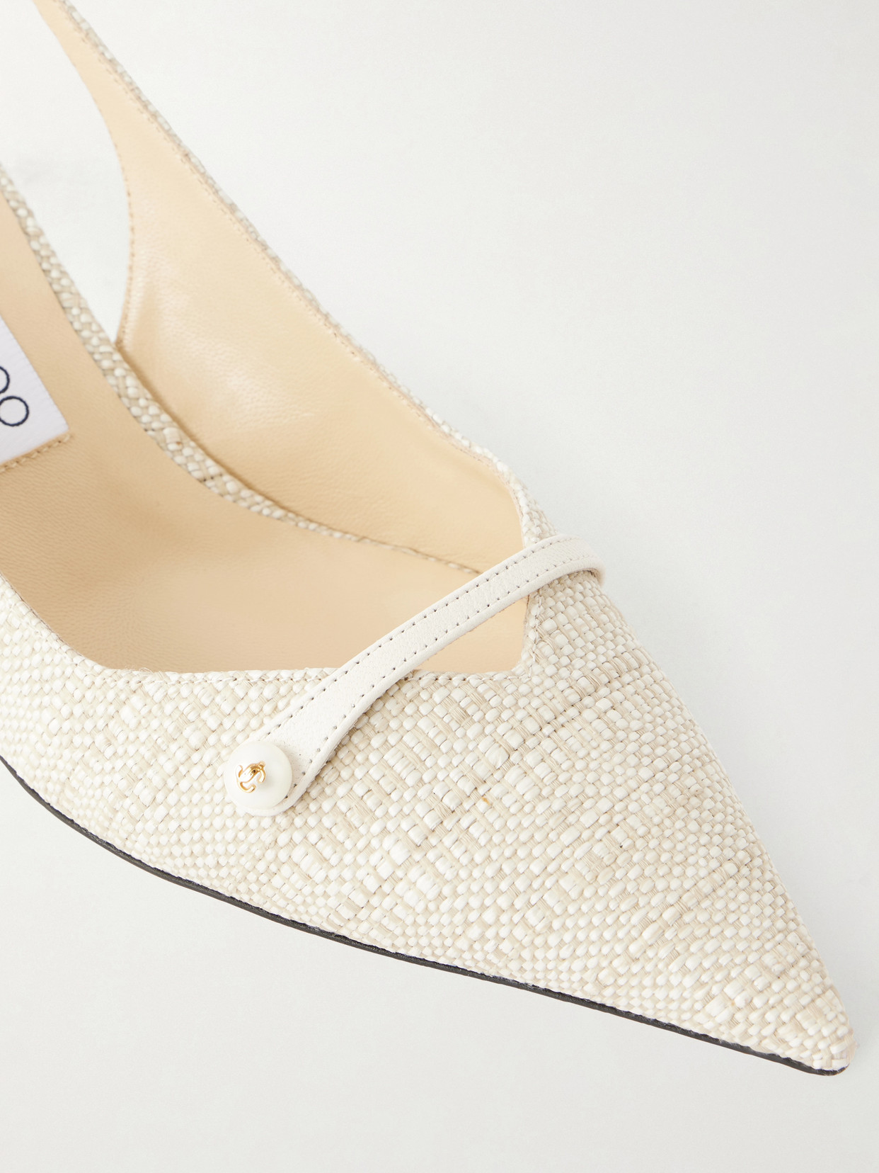 Amita 45 Pearl-Embellished Slingback