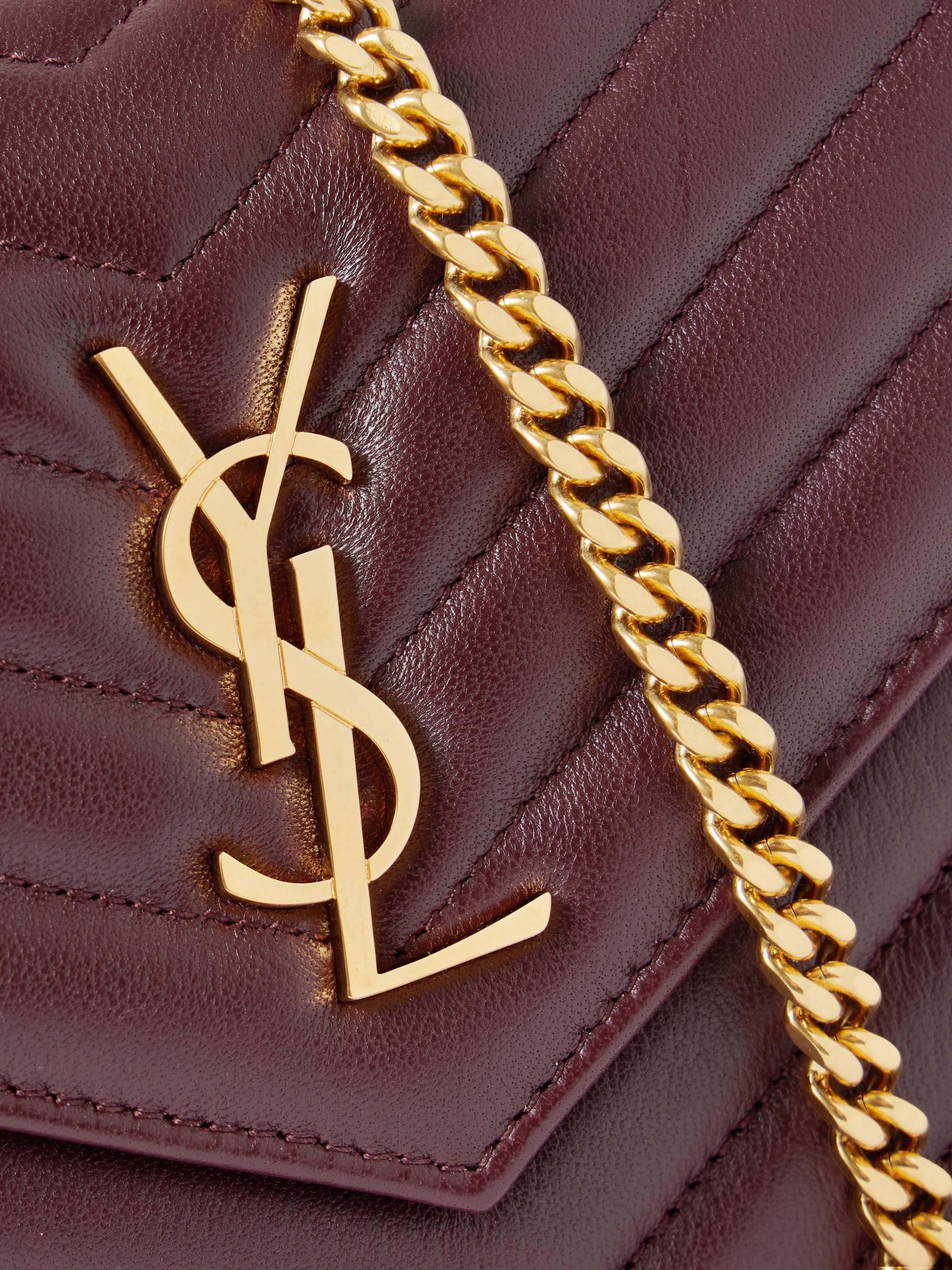 SAINT LAURENT Cassandre matelassé leather shoulder bag | NET-A-PORTER