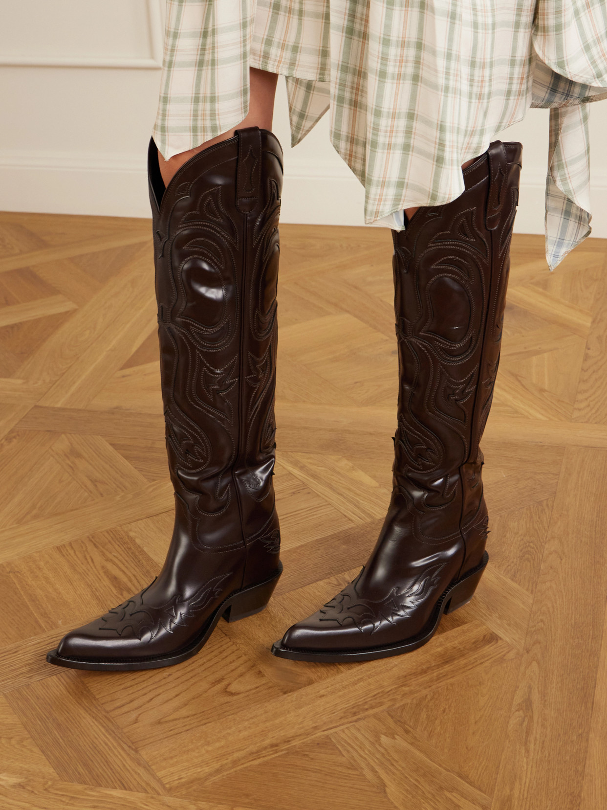 Leather Knee Boots