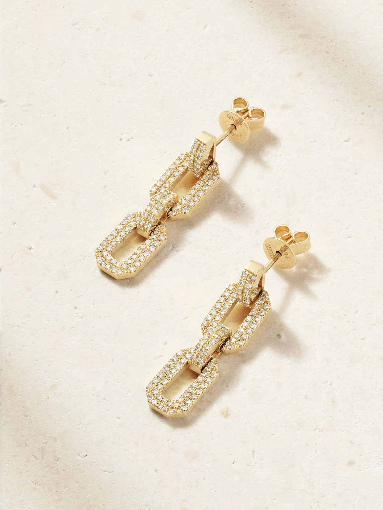 Shay 18-karat Gold Diamond Earrings In Black