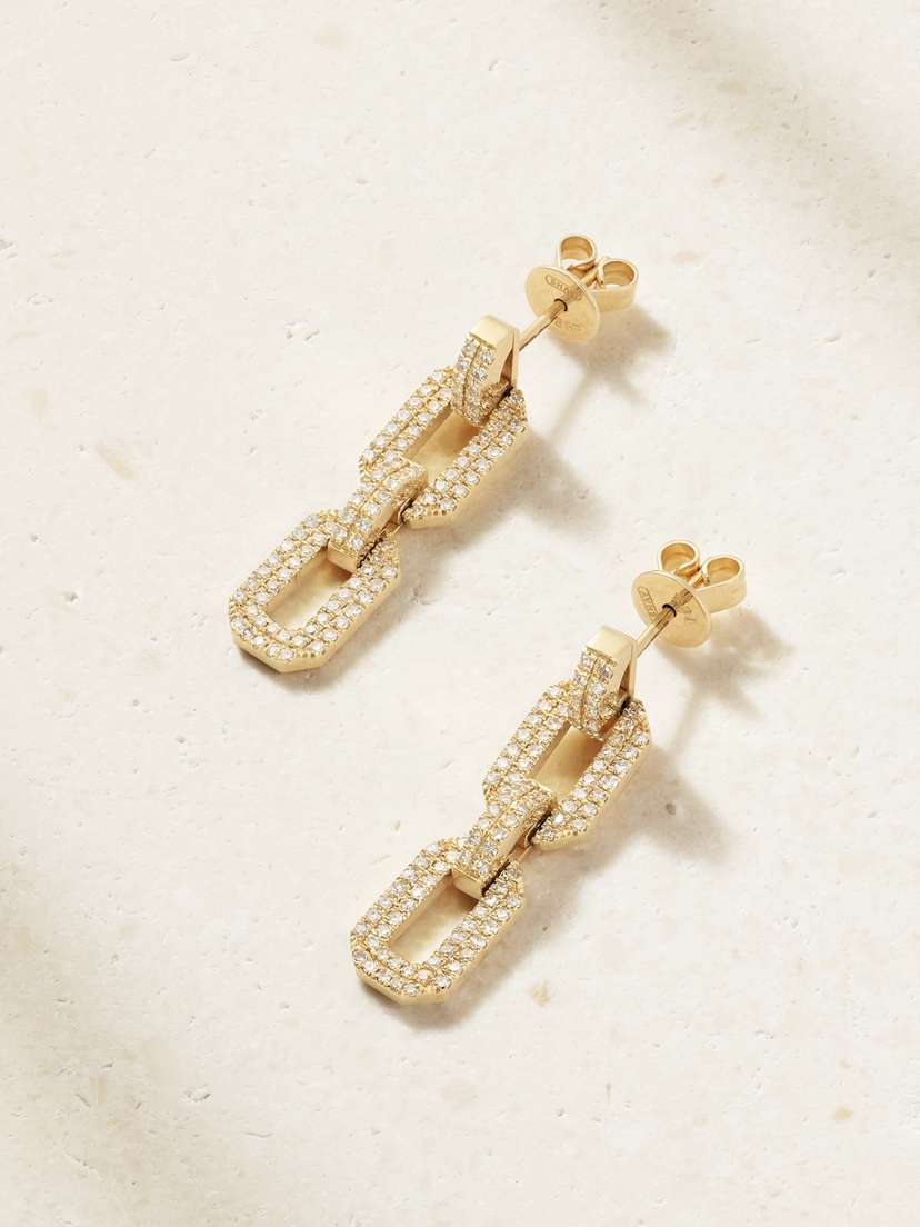 SHAY 18-karat Gold Diamond Earrings