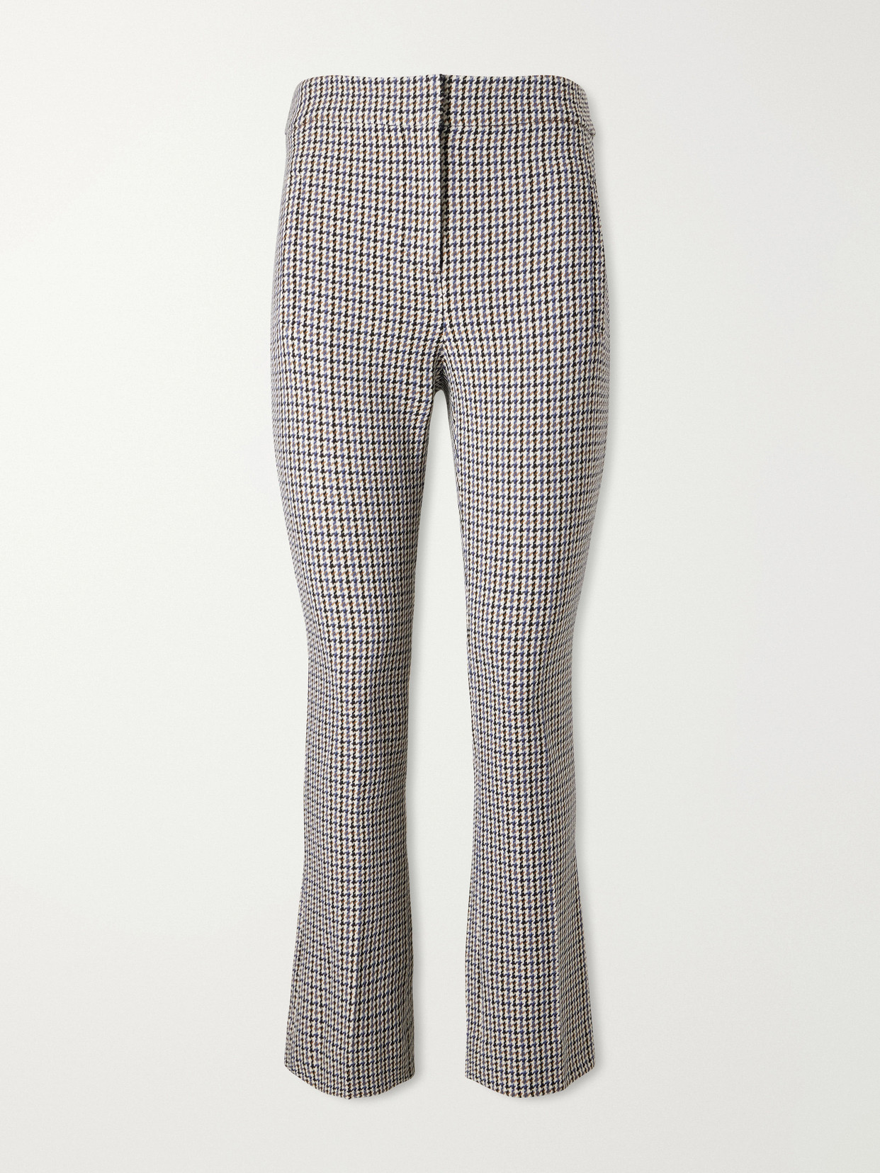 Veronica Beard Arte Prince Of Wales Flared Pants In Blue