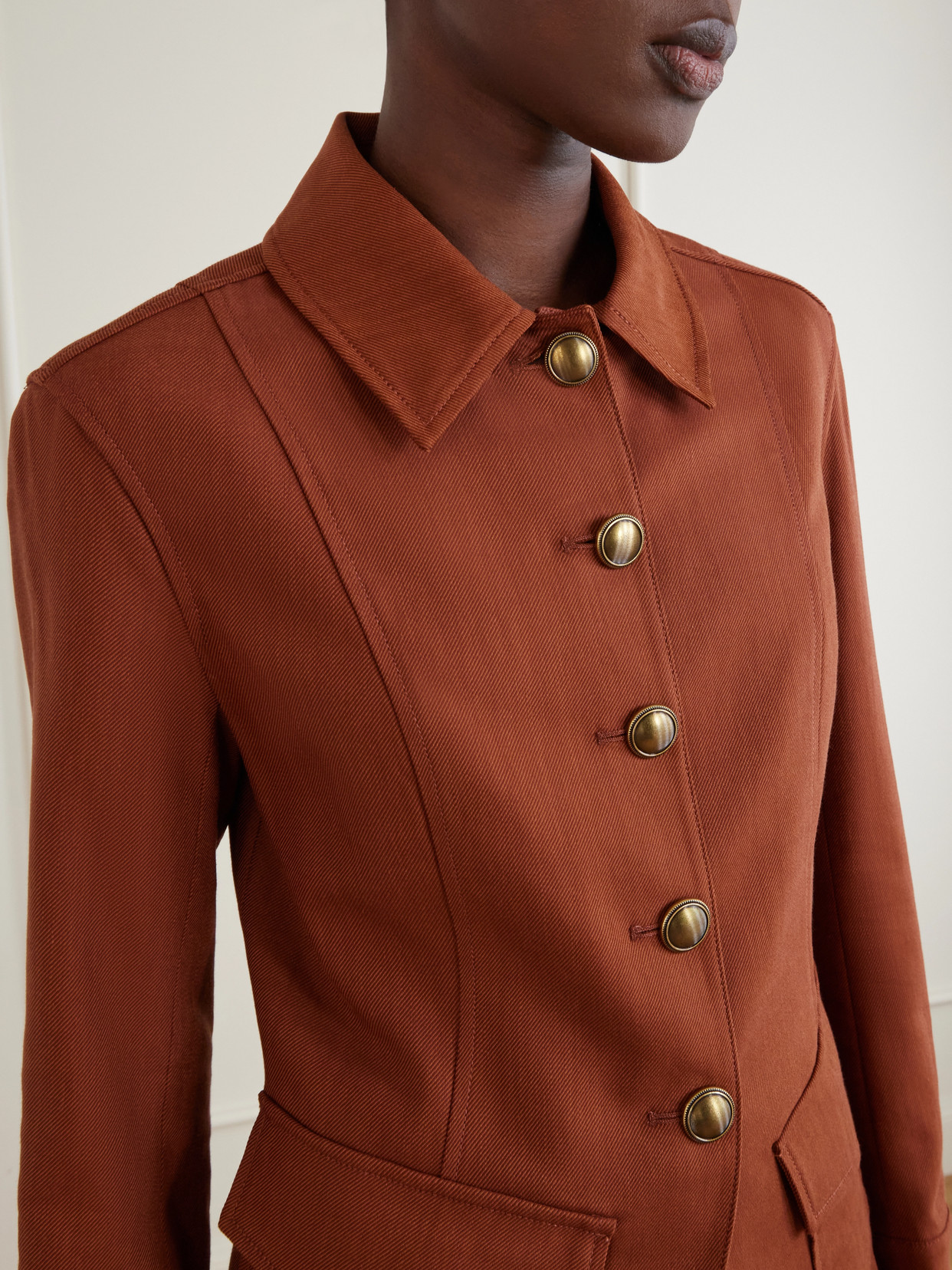 Laramie Dickey Sequin And Bead-Embellished Twill Jacket