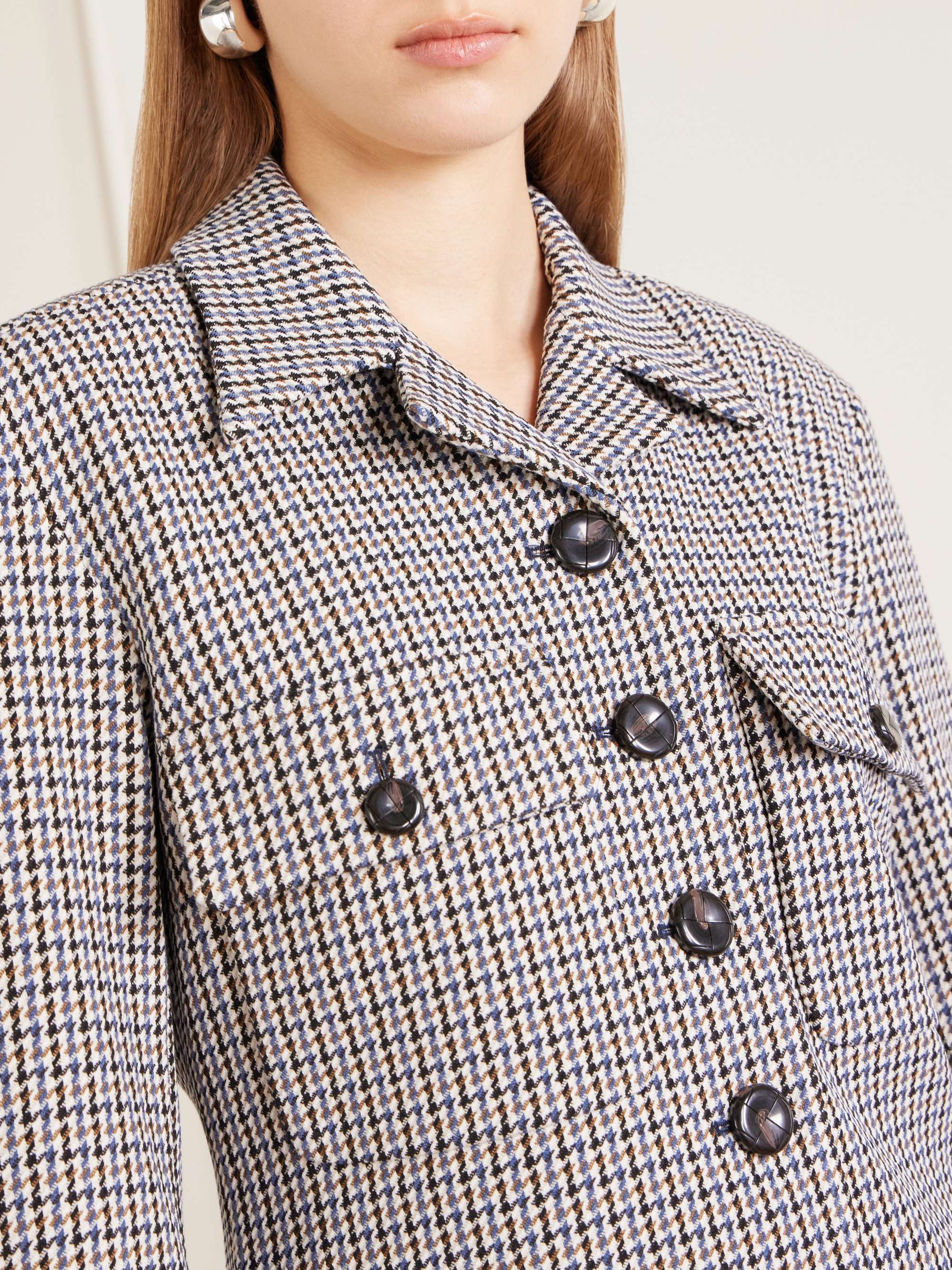 VERONICA BEARD Molyneux houndstooth jacquard blazer | NET-A-PORTER