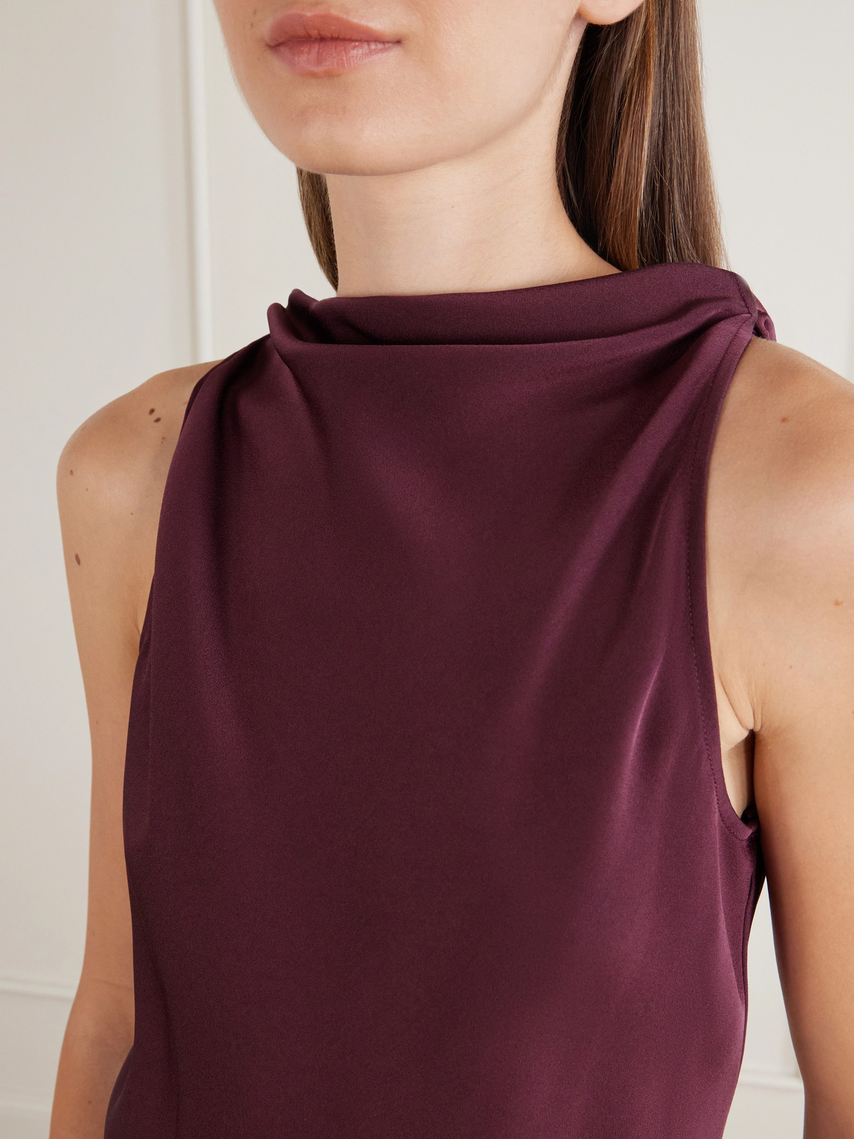 Radford Crepe-Satin Blouse