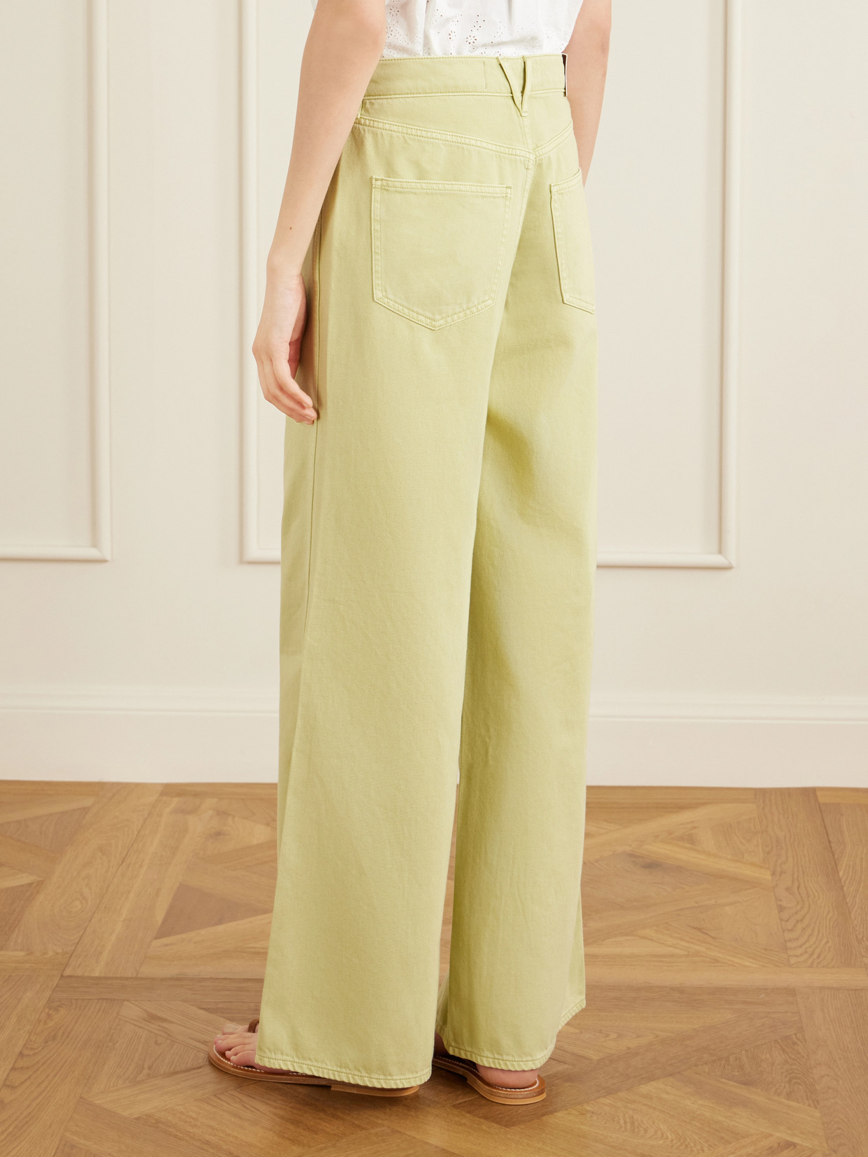 Kasey Mid-Rise Wide-Leg Jeans