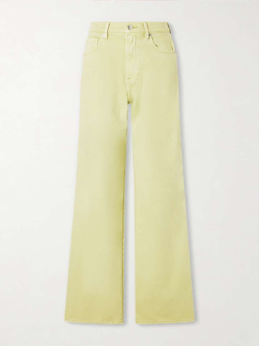 Veronica Beard Kasey Mid-rise Wide-leg Jeans