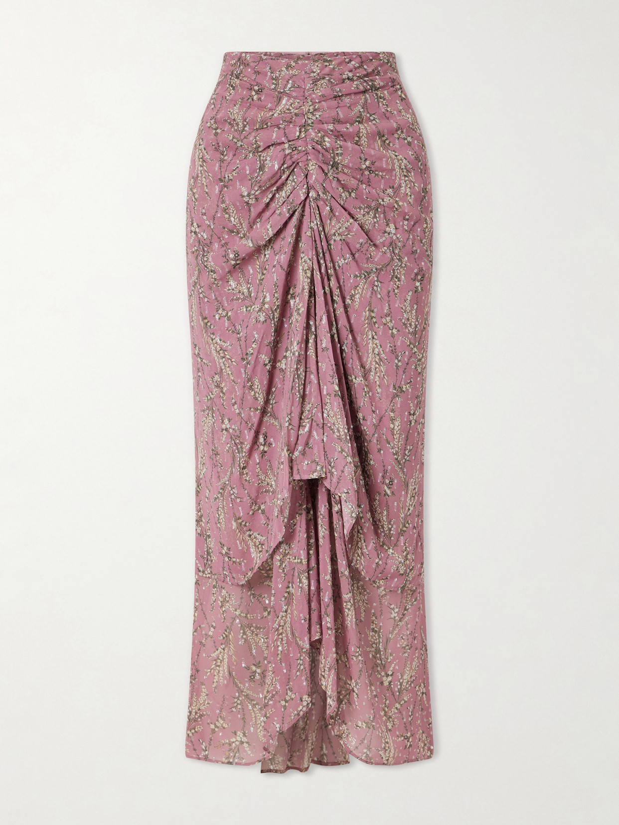 Sira Ruffled Floral-Print Maxi