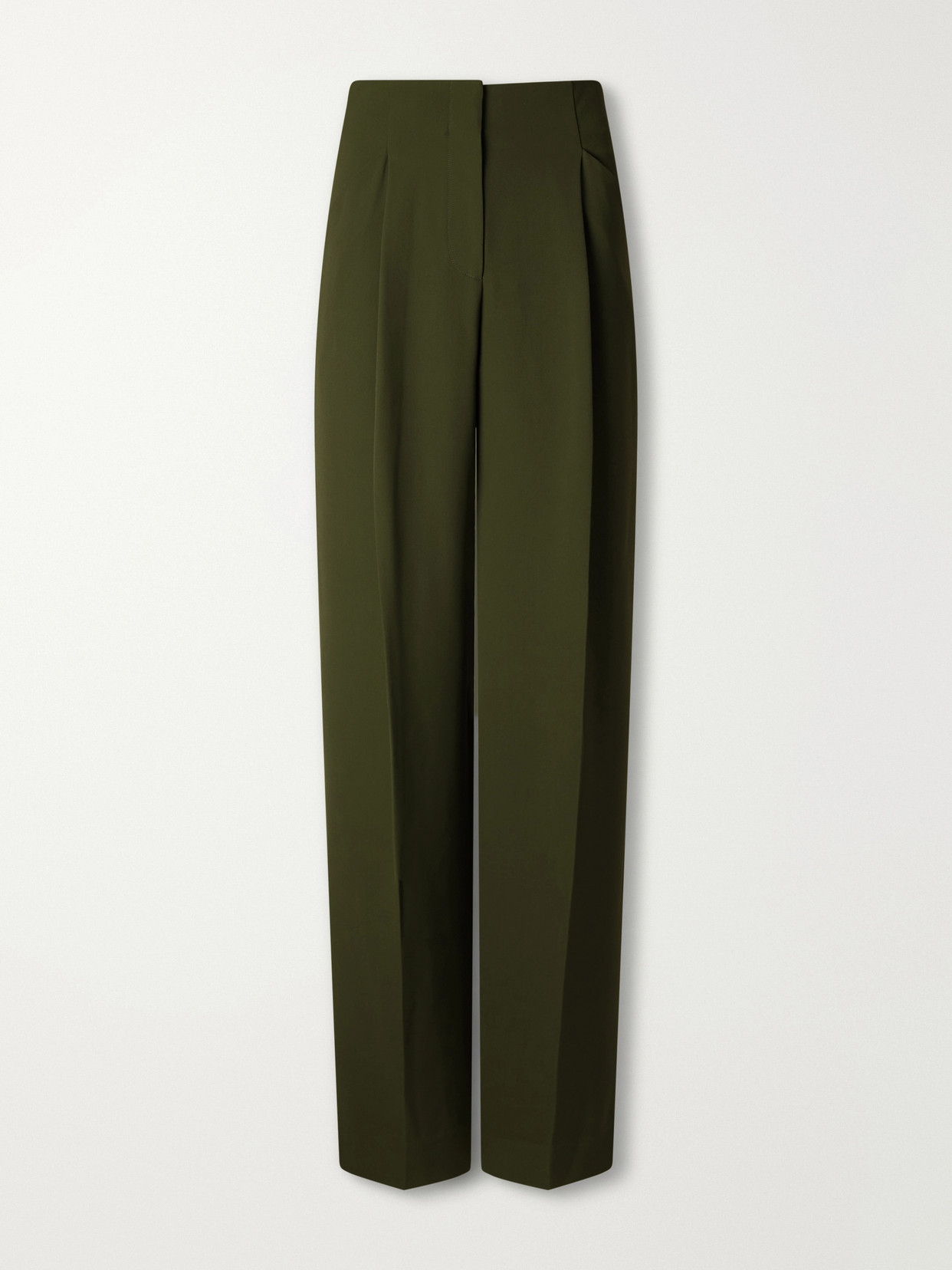 Veronica Beard Kenneth Stretch-crepe Wide-leg Pants In Burgundy