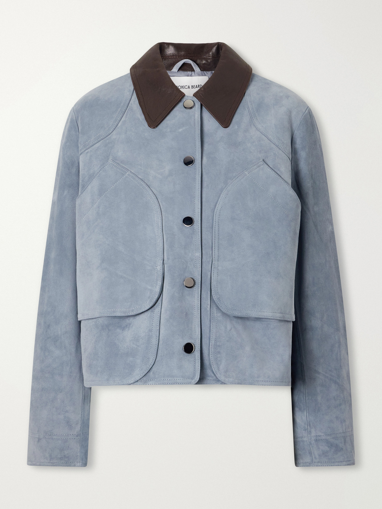Veronica Beard - Walters Suede Jacket - Blue