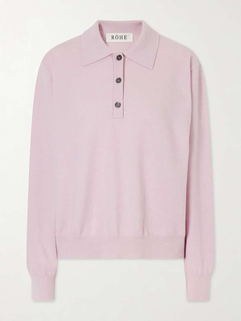 RÓHE Wool-blend Polo Sweater