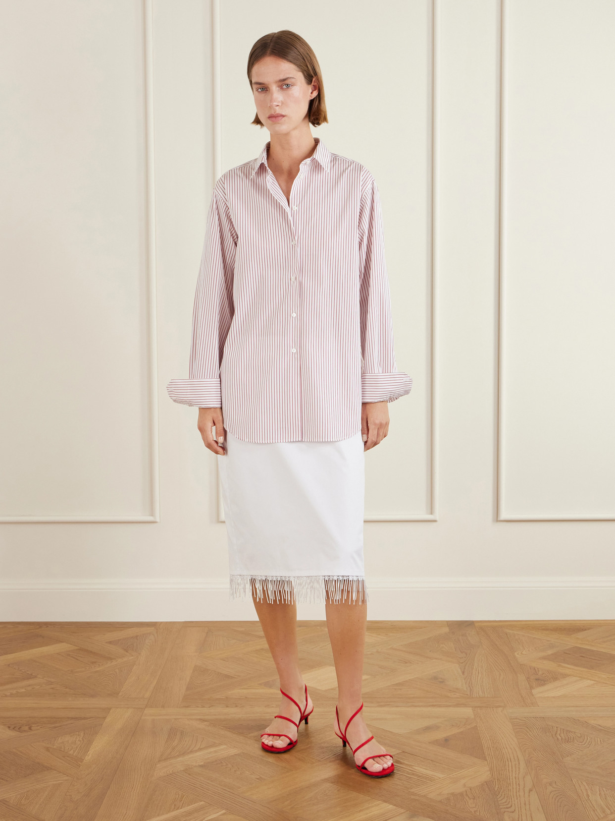 Róhe - Striped Cotton-Poplin Shirt
