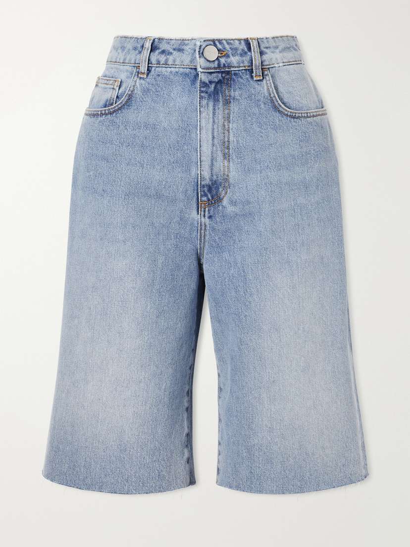 RÓHE Distressed Denim Shorts