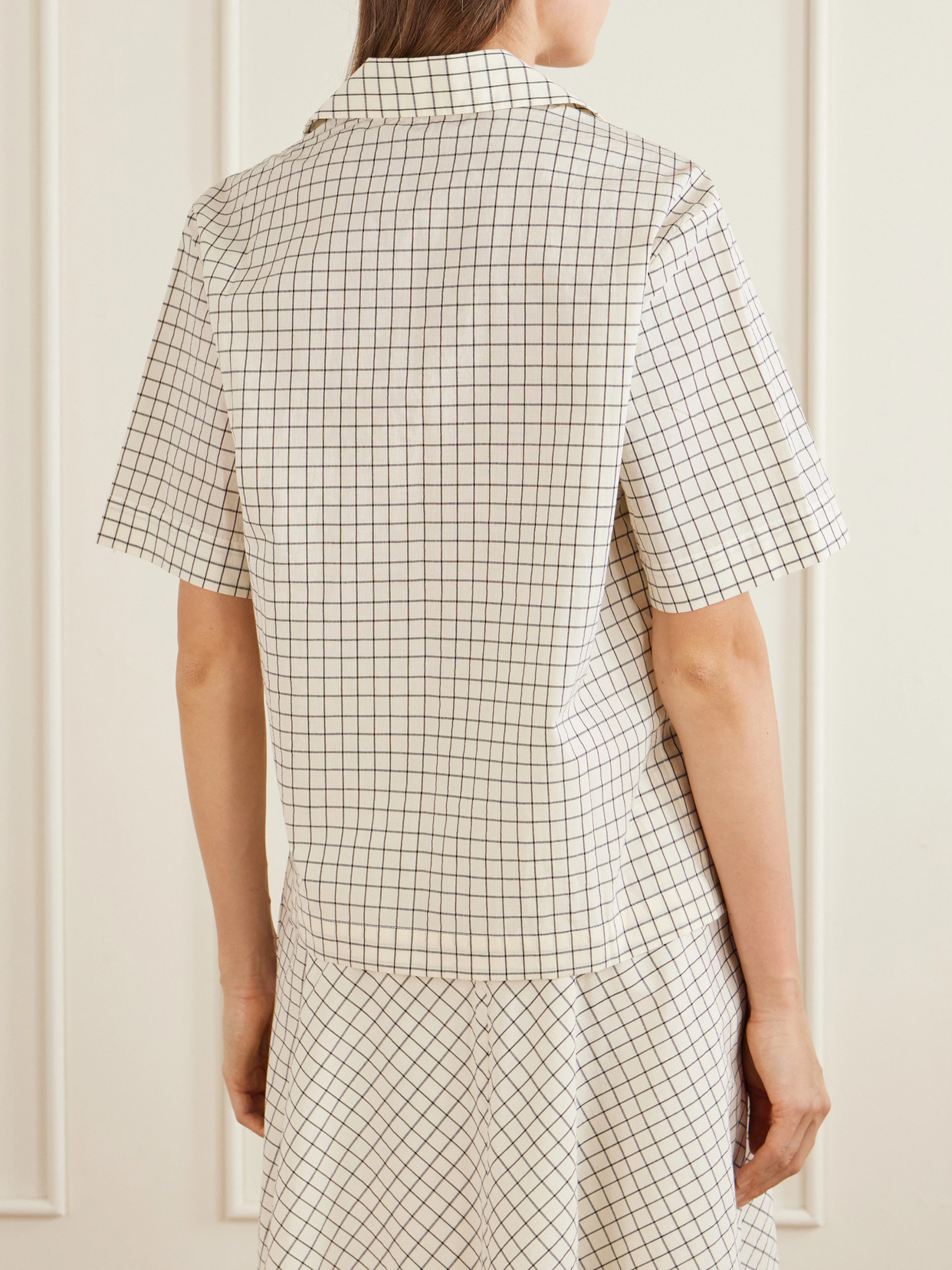 Róhe - Checked Cotton-Blend Shirt