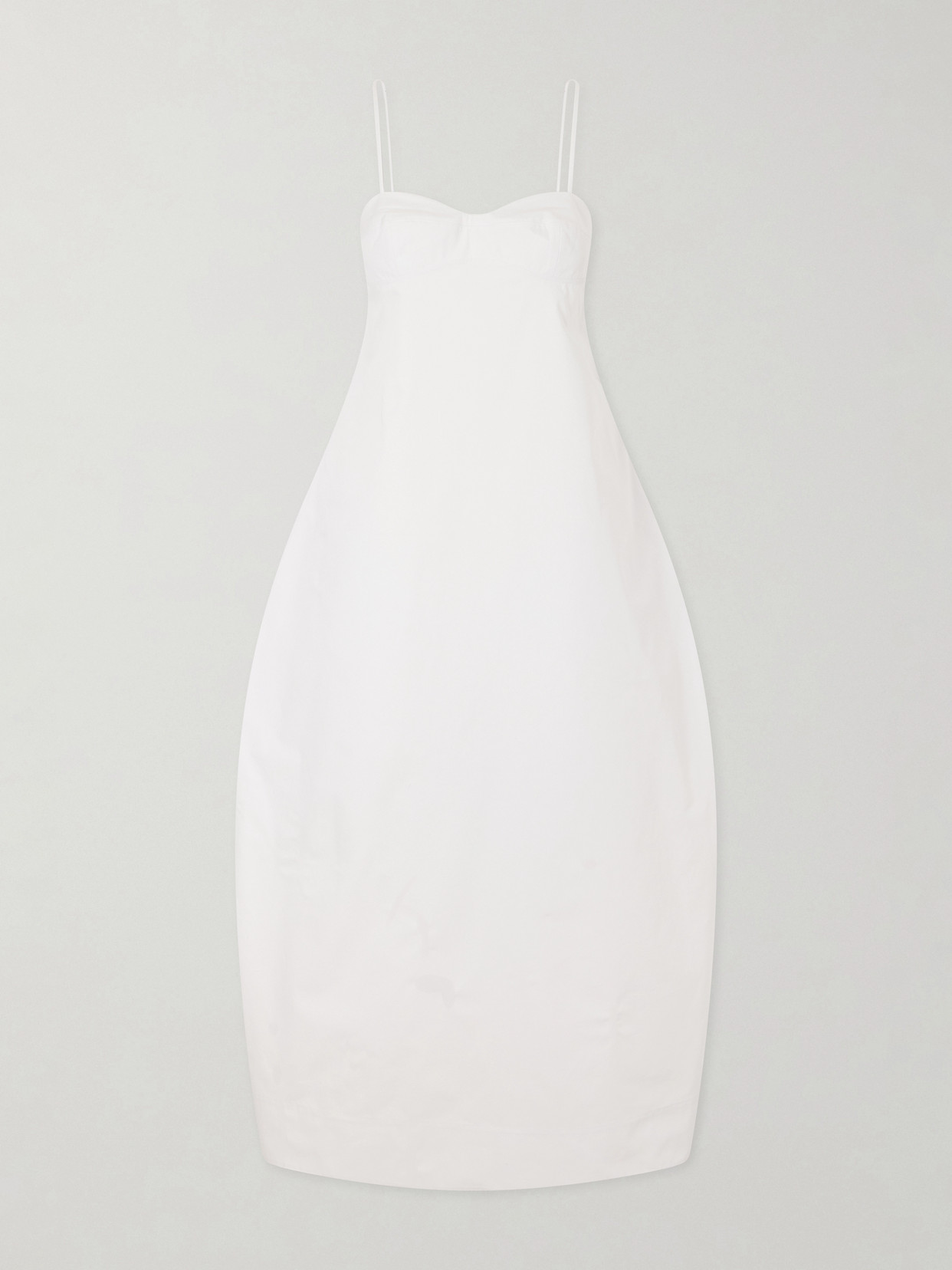 Rohe Bustier Voluminous Maxi Dress In White