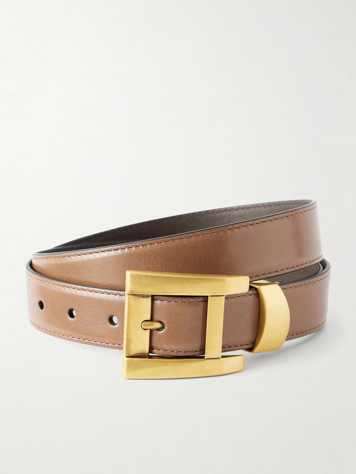 Versace - Leather Belt - Brown