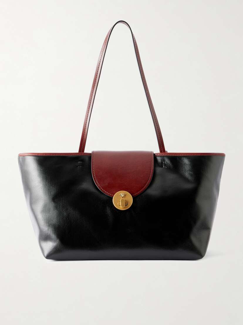 Versace Vivienne Medusa-embellished Leather-trimmed Coated Canvas Tote | Thumbnail 7