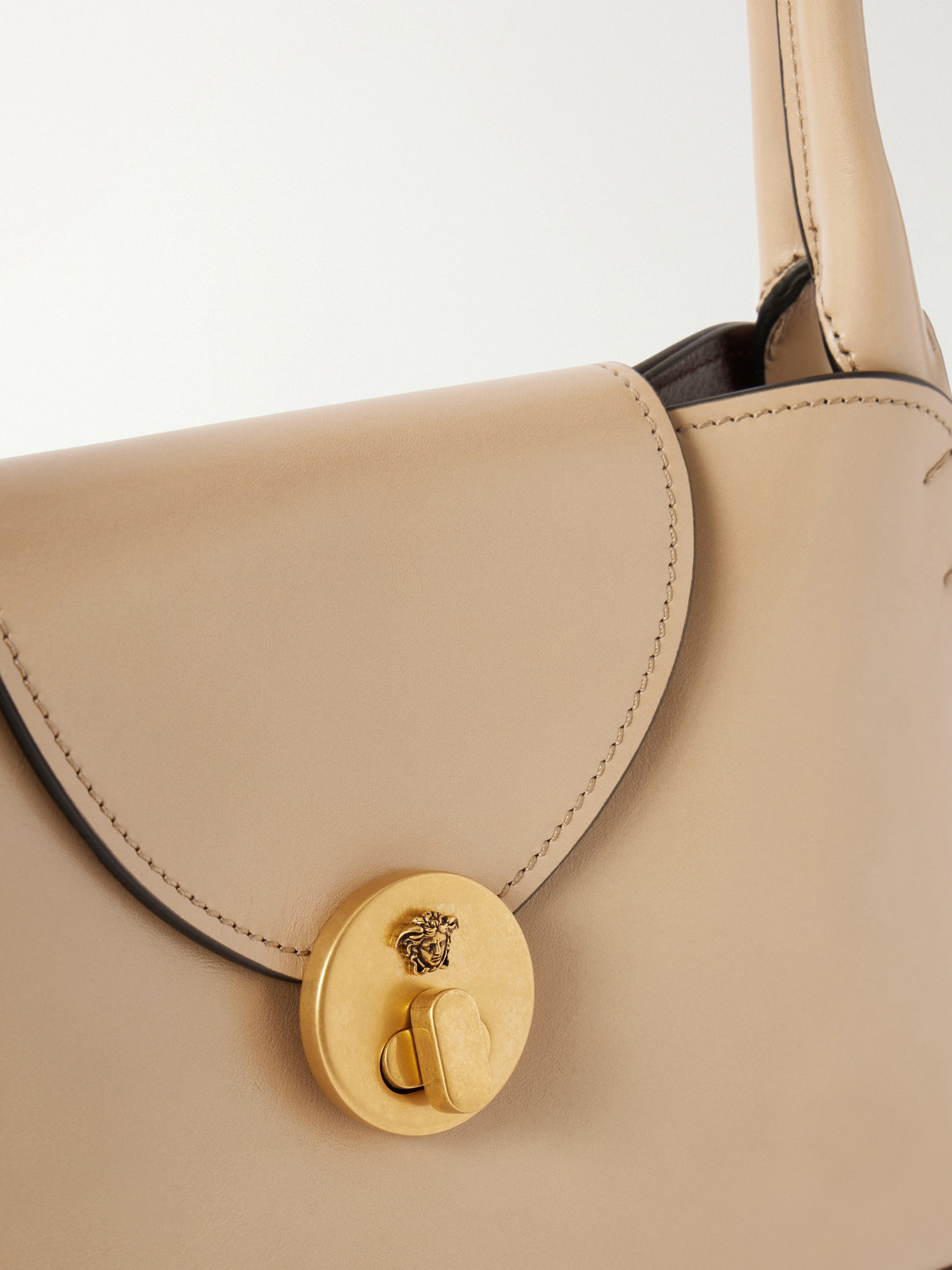 Medusa-Embellished Shoulder Bag