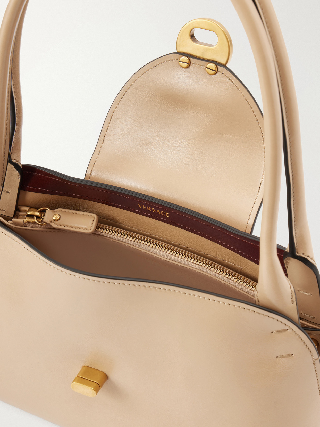 Medusa-Embellished Shoulder Bag