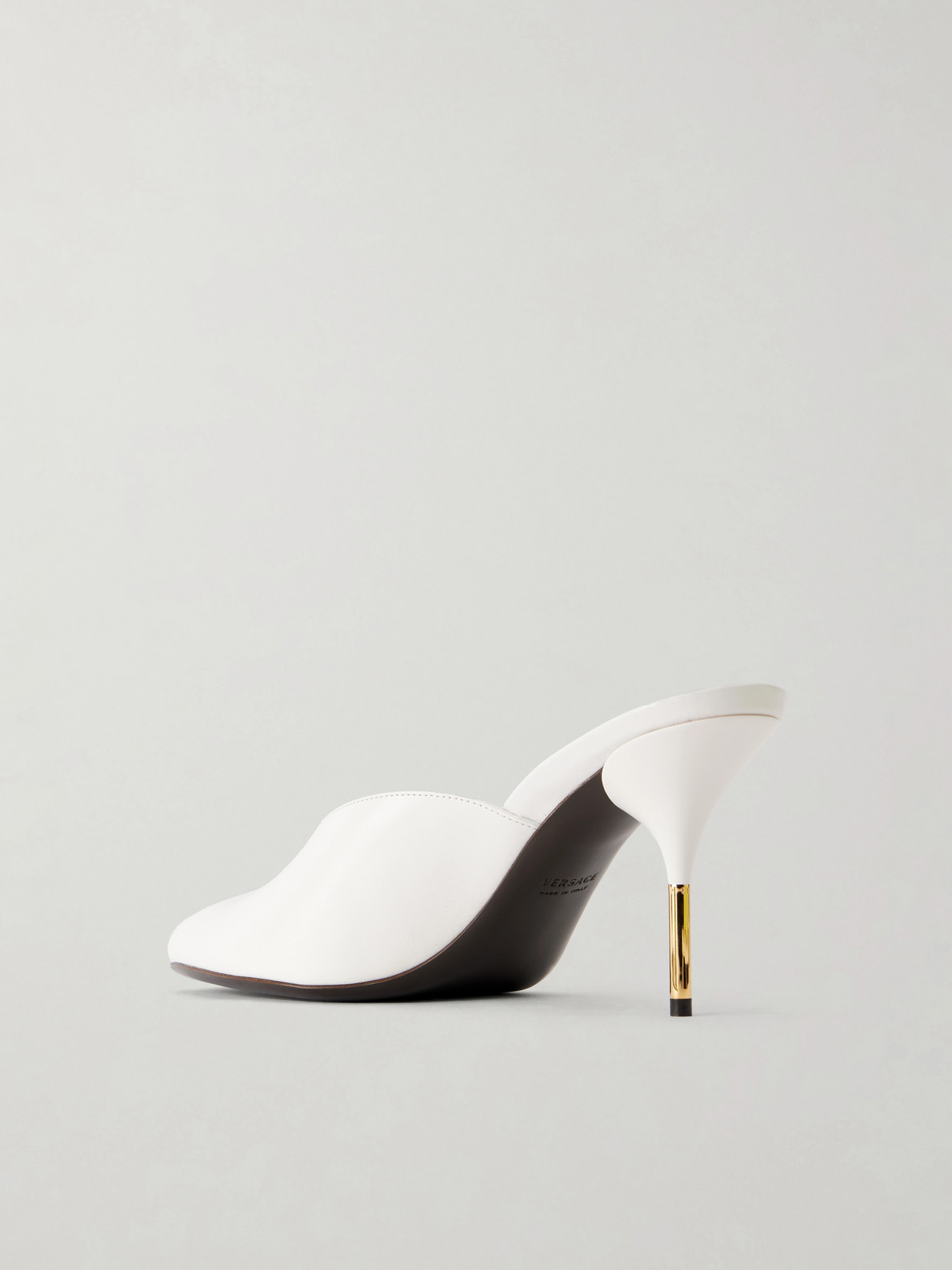 Versace Nyx Leather Mules In Multi