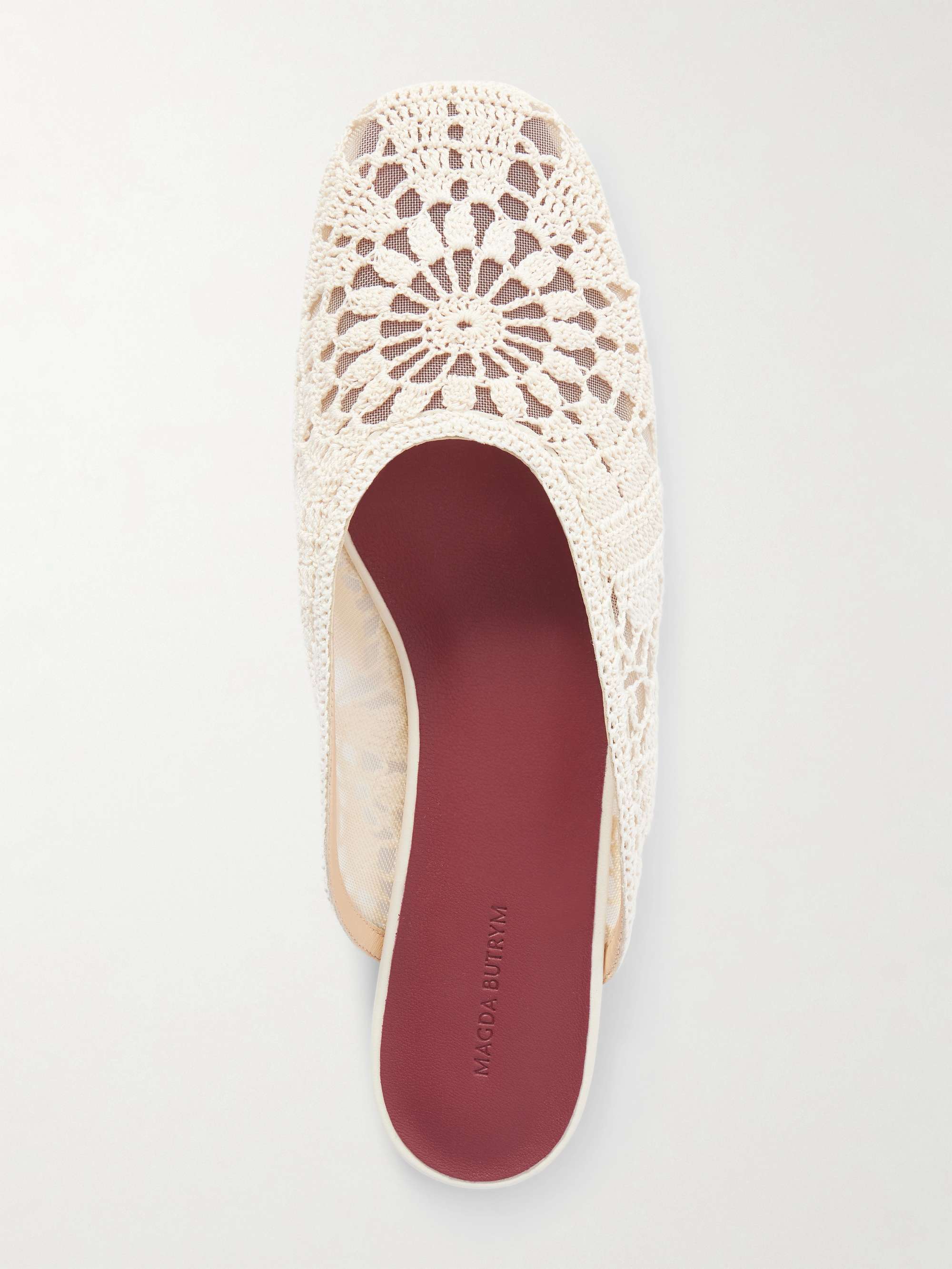 MAGDA BUTRYM Crochet mules | NET-A-PORTER