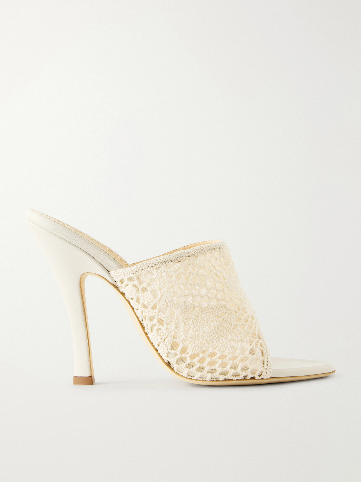 Magda Butrym Crocheted Sandals In Neutral