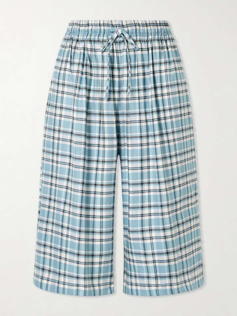 Acne Studios Embroidered Checked Flannel Shorts | Thumbnail 6 Acne Studios Embroidered Checked Flannel Shorts | Thumbnail 6