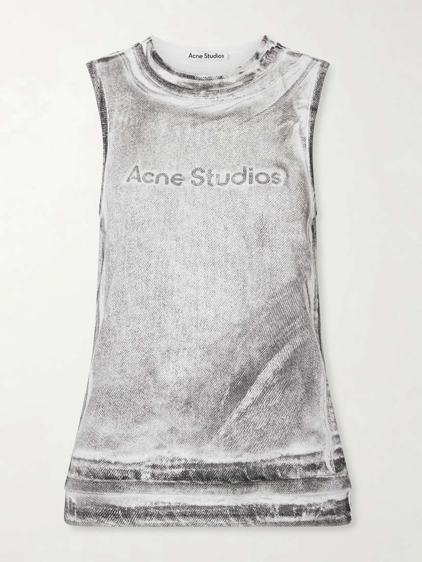 Acne Studios Elgie Printed Cotton-blend Top | Thumbnail 6 Acne Studios Elgie Printed Cotton-blend Top | Thumbnail 6