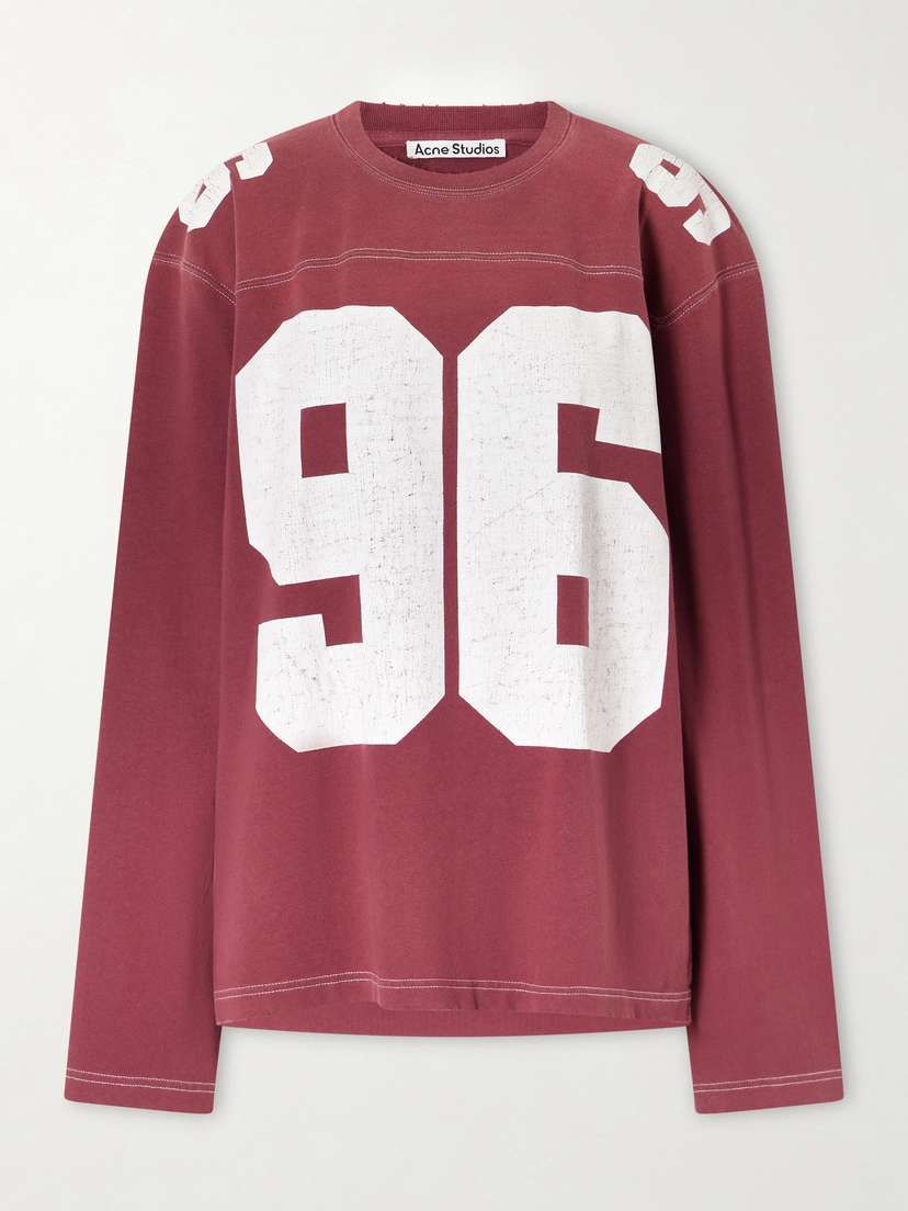 Acne Studios Exfold Printed Cotton-jersey Sweater