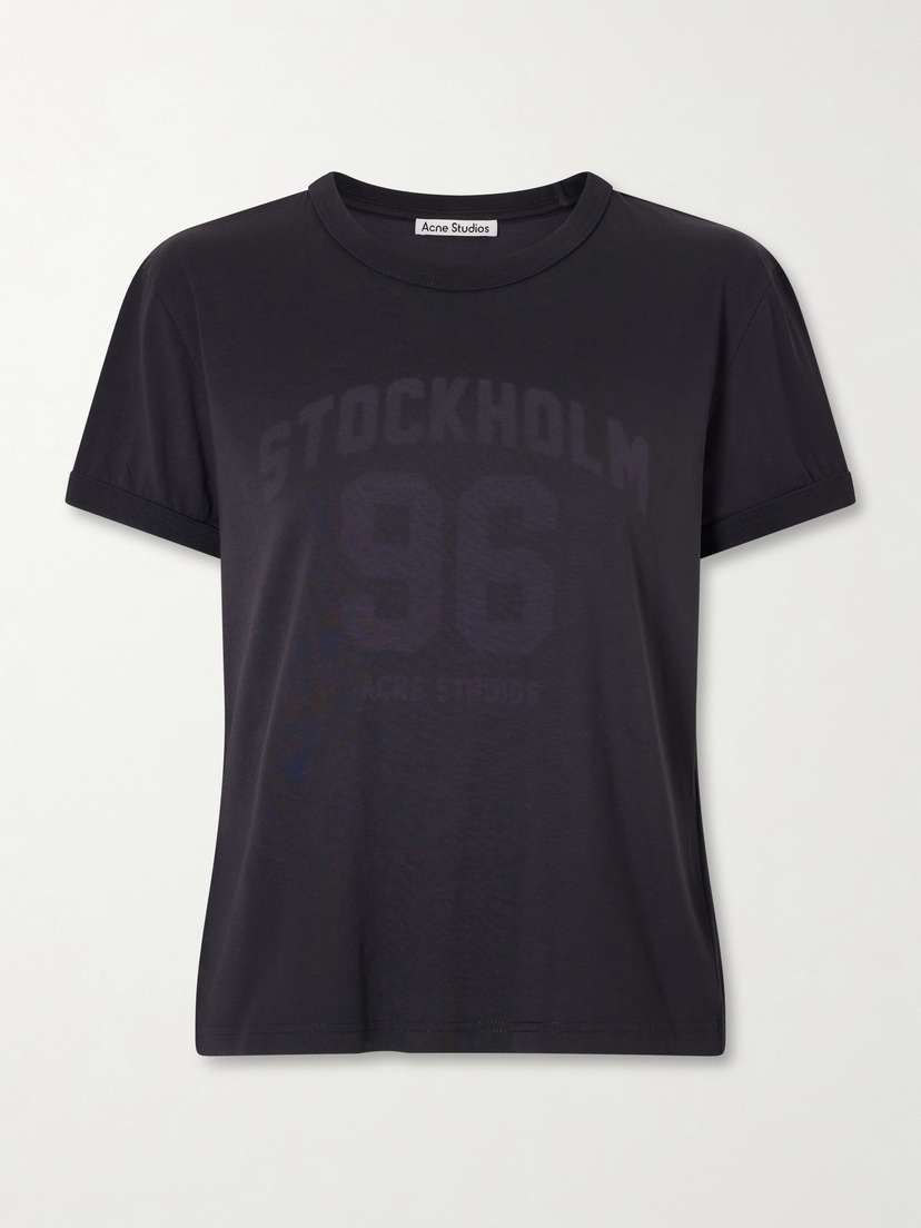 Acne Studios Etza College Printed Cotton-jersey T-shirt | Thumbnail 6