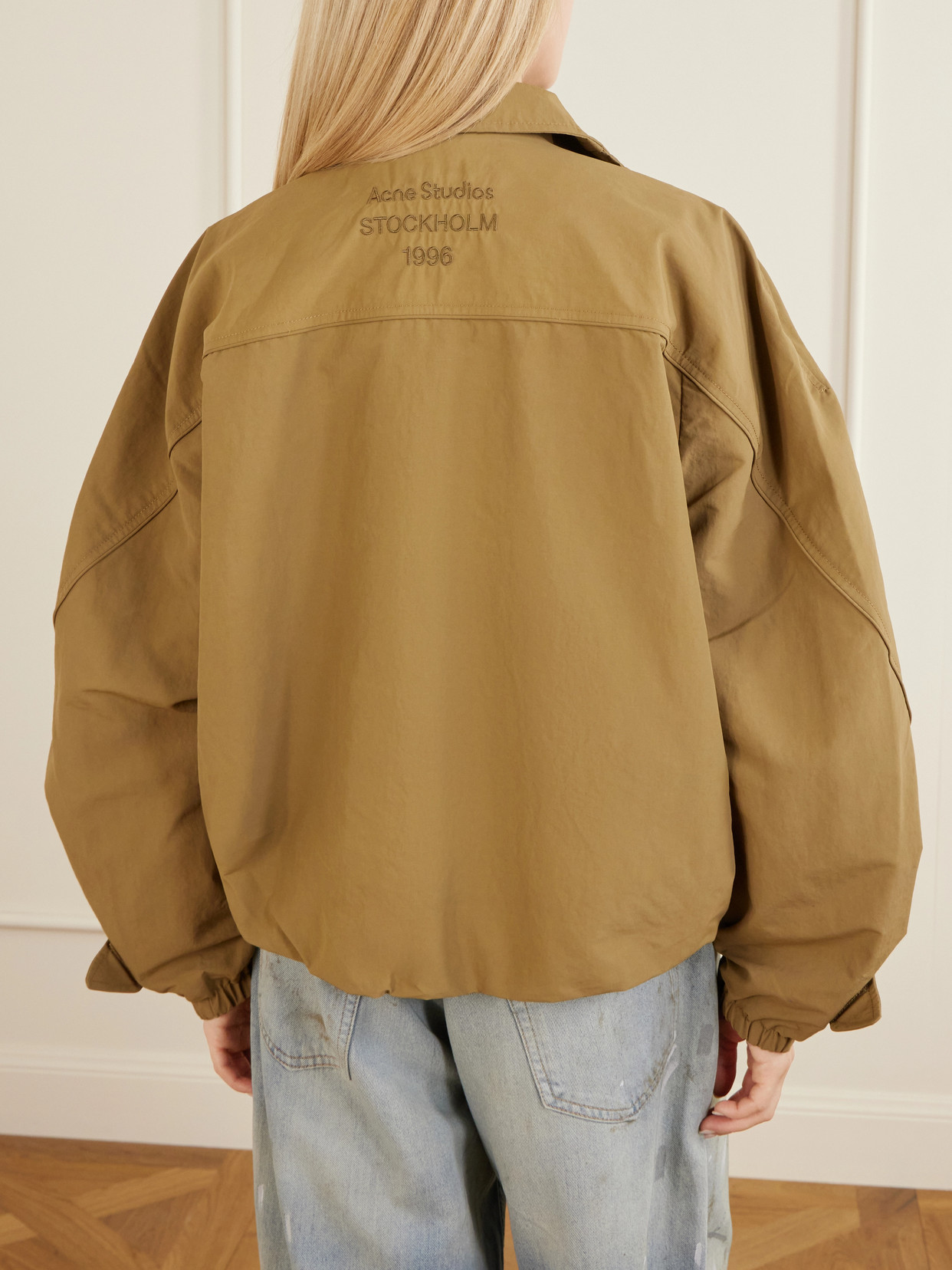 Acne Studios Odill Shell Jacket In Brown