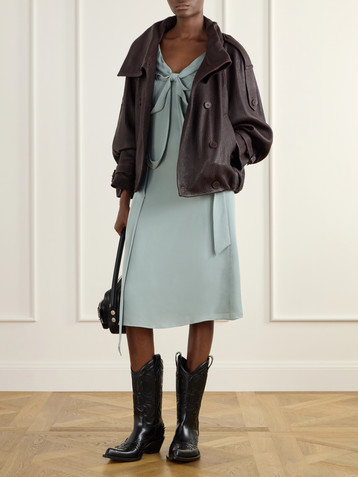 Acne Studios Dowla silk crepe de chine midi dress