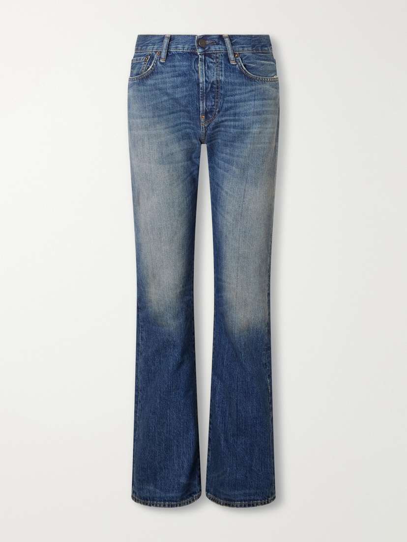 Acne Studios 2009 Mid-rise Distressed Straight-leg Jeans