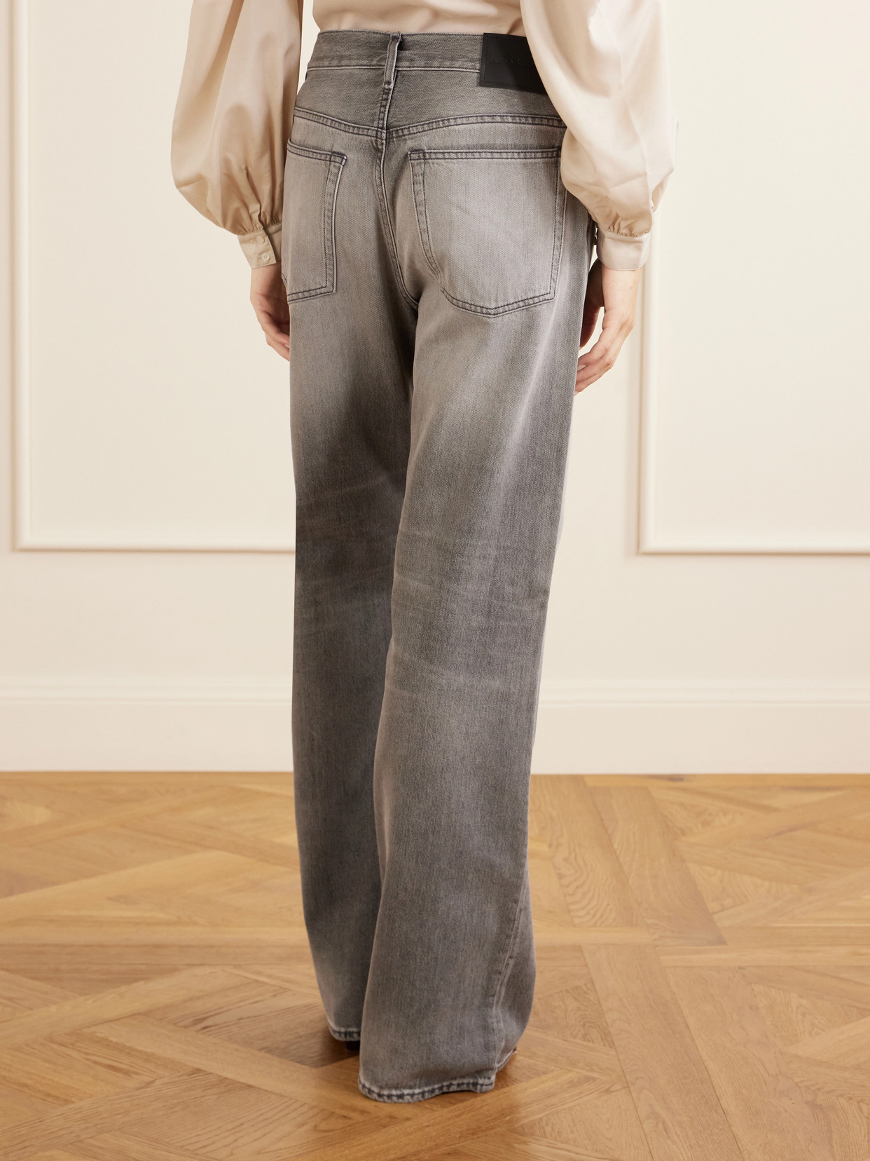 Mid-Rise Wide- Leg
