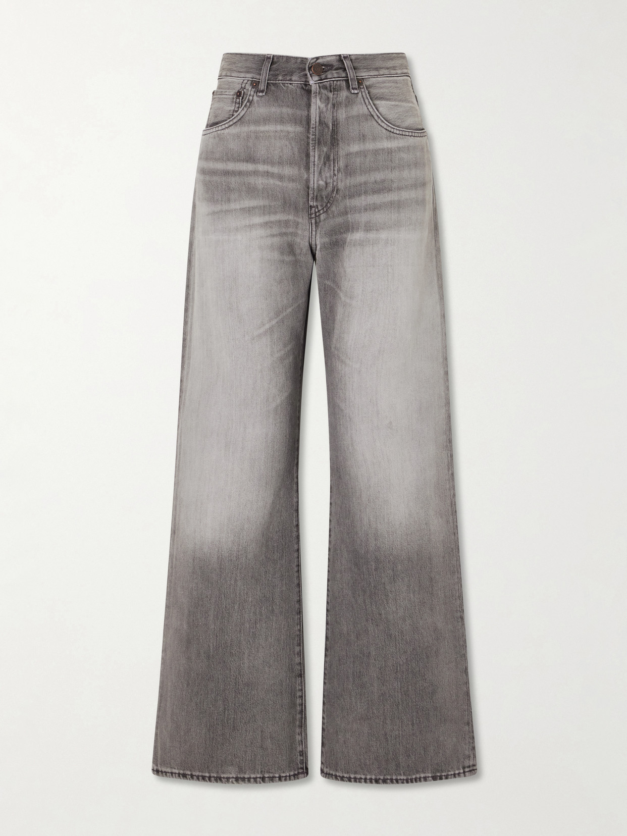 Acne Studios Mid-rise Wide-leg Jeans In Blue