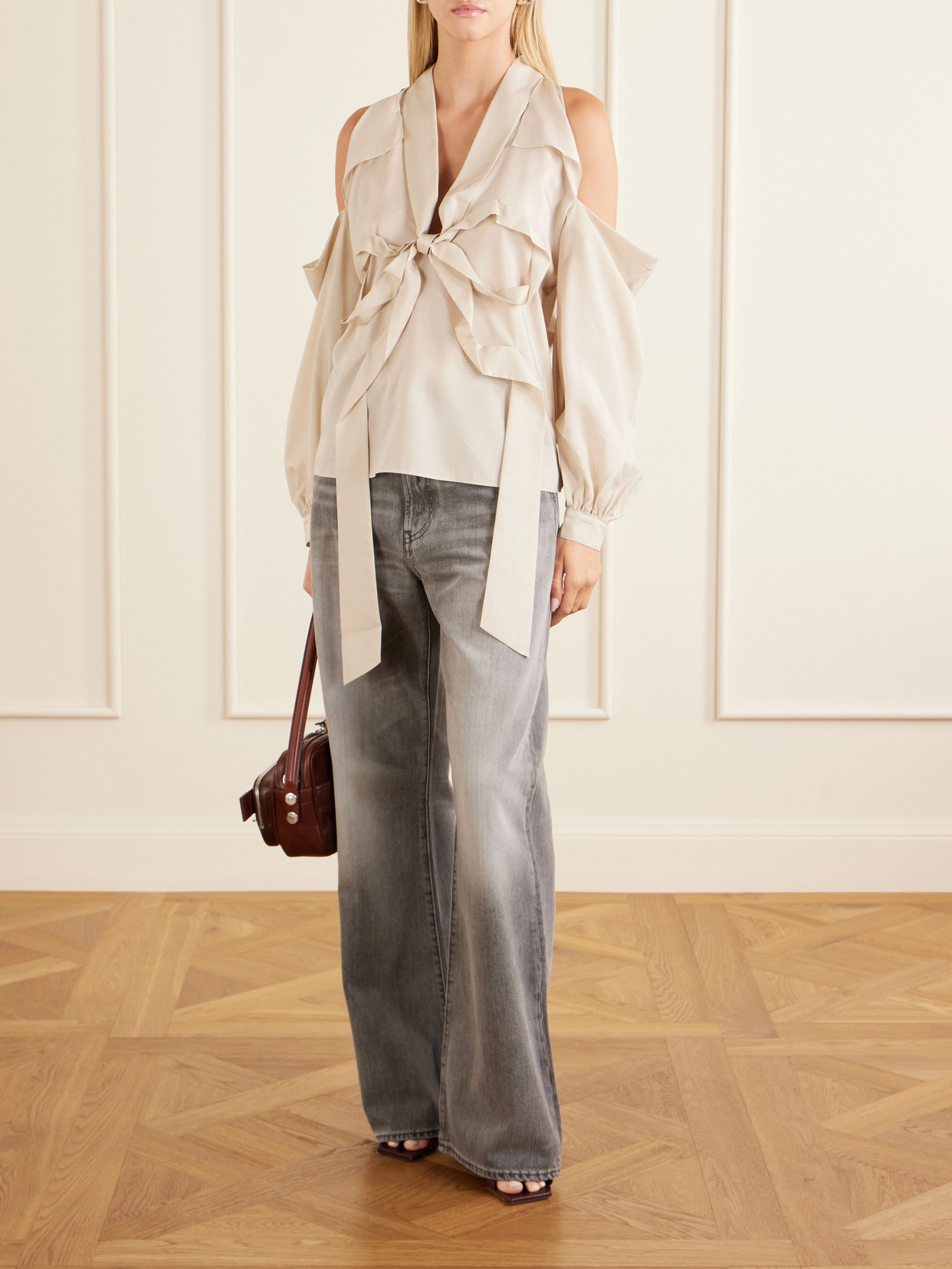 Mid-Rise Wide- Leg