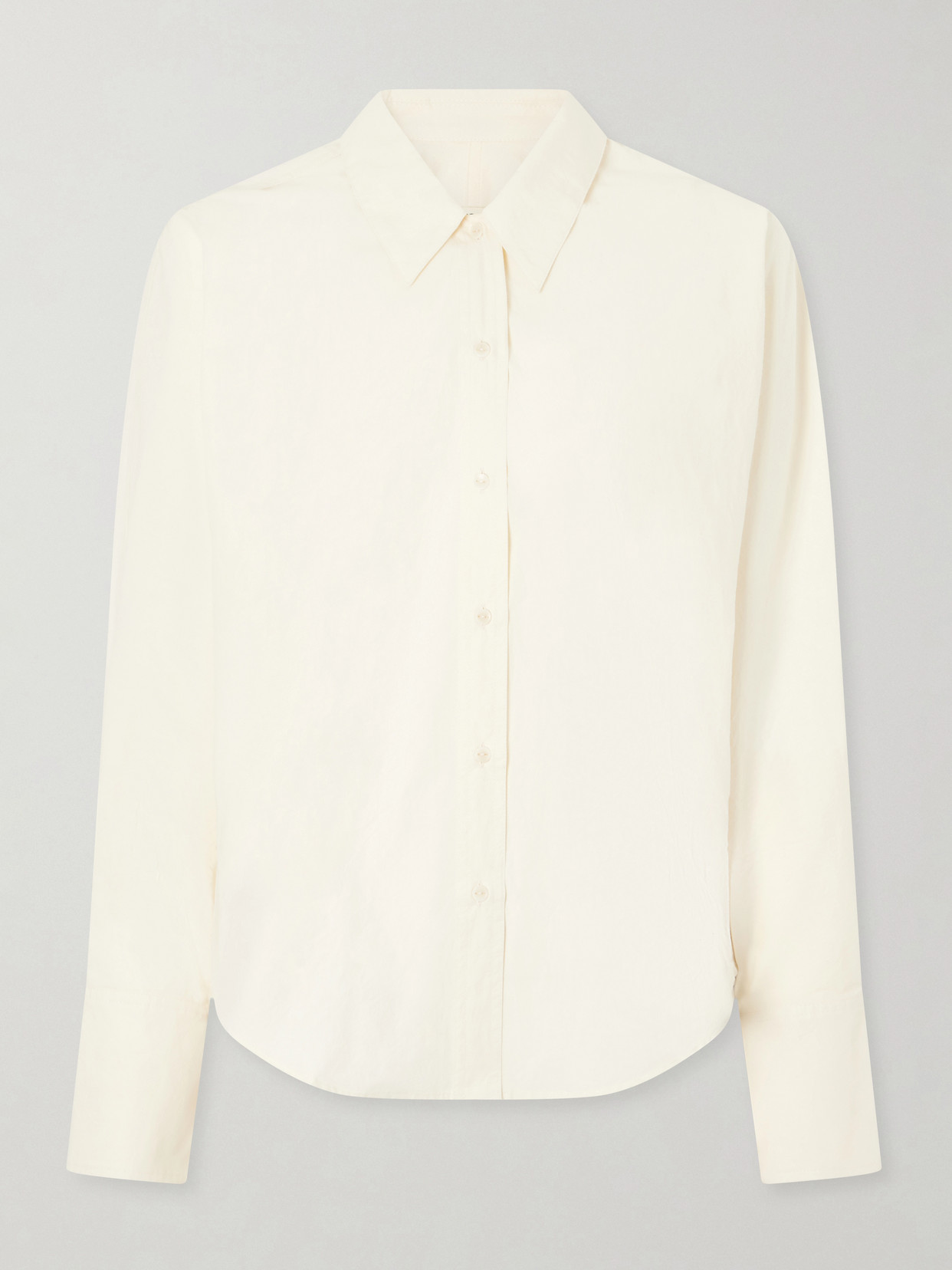 Ossou Ridge Cotton Shirt In Neutral